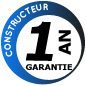 Garantie constructeur 1 an(s)