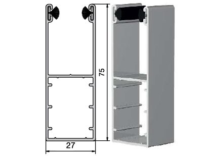 Coulisse Aluminium Volet Roulant R Novation X Mm Gl