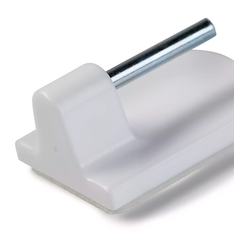 Crochets adhésifs pour tringles de vitrage Prym – Blanc – Lot de 4