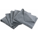 Lingettes microfibres grises sans coutures Dalta RM75G - 5 pièces