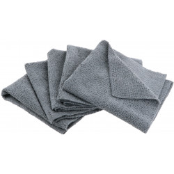 Lingettes microfibres grises sans coutures Dalta RM75G - 5 pièces