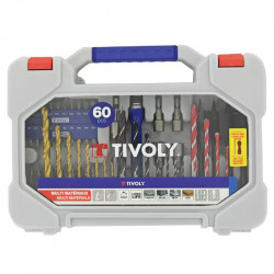 Coffret Tivoly RANGER 60 pièces – Perçage et vissage multi-matériaux