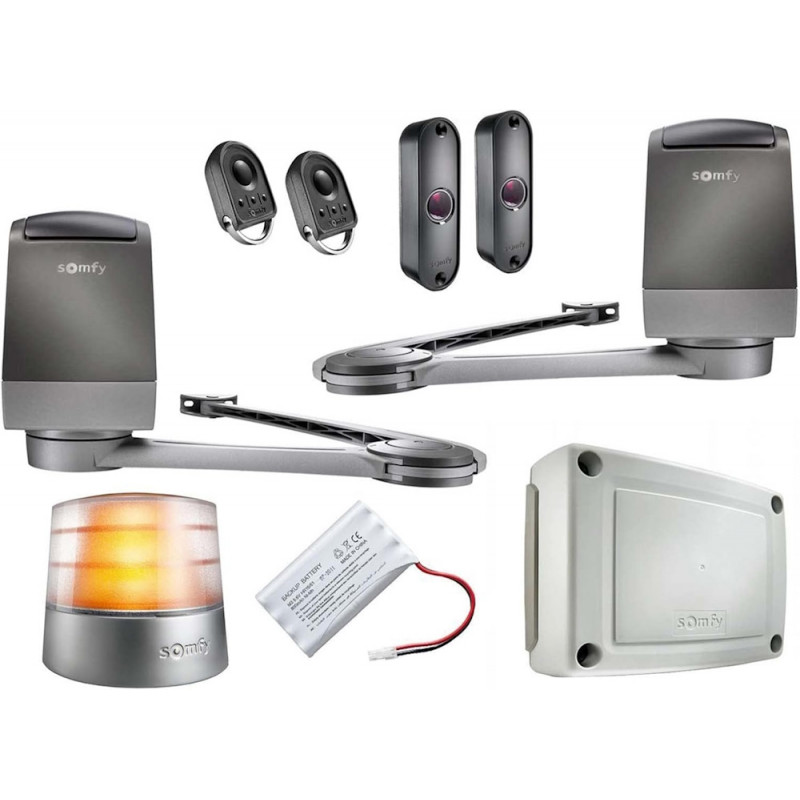 Motorisation portail battant Somfy Axovia 3S io – Pack complet