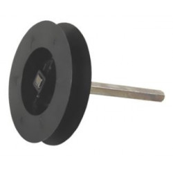 Poulie de sangle Bubendorff D125 avec carré de 8 sangle de 14 - 248077