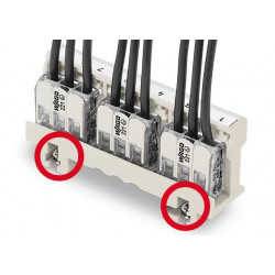 Adaptateur bornes Wago série 221Ex à fixer sur rail DIN 35 Wago 221-501 sur vis