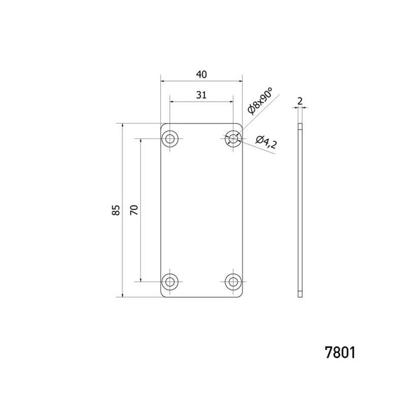 Plaque de sortie de caisson