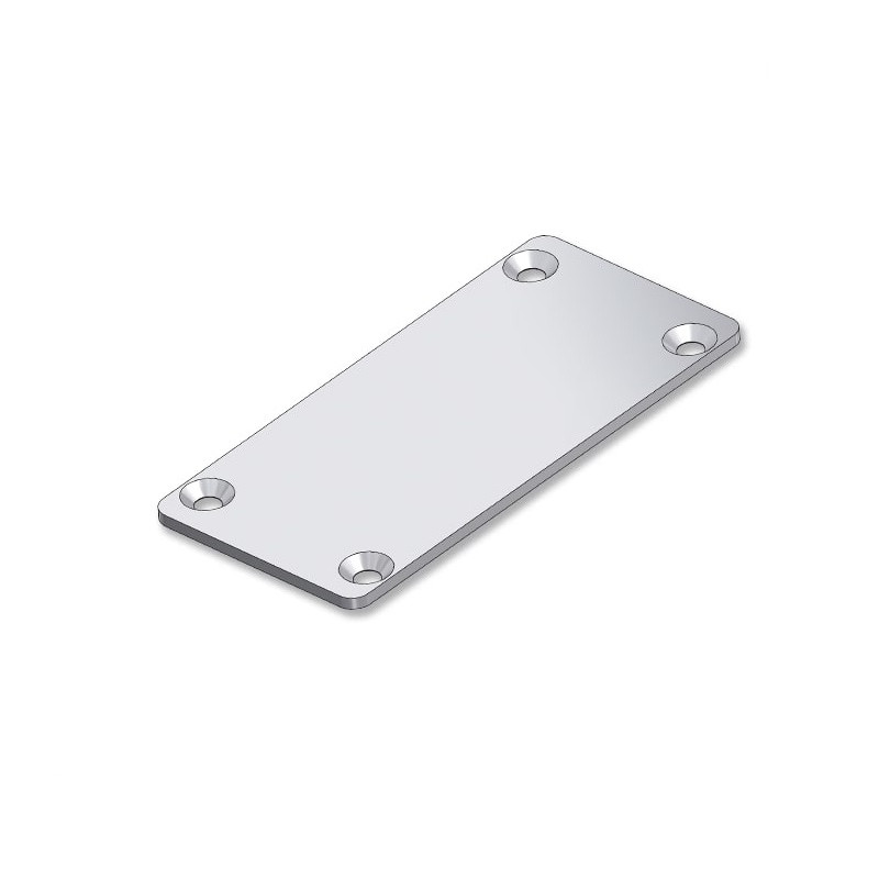 Plaque sortie de caisson volet roulant - Nickel