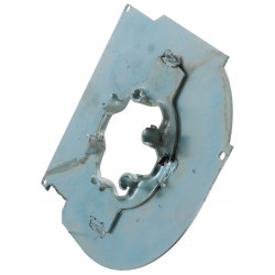 Contreplaque alu ronde 150 mm gauche et support moteur - RPPT7150MIL