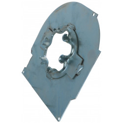 Contreplaque alu ronde 150 mm droite et support moteur - RPPT7150MIR