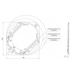 Support Optimo by ZF pour volet roulant traditionnel – ZF B781A