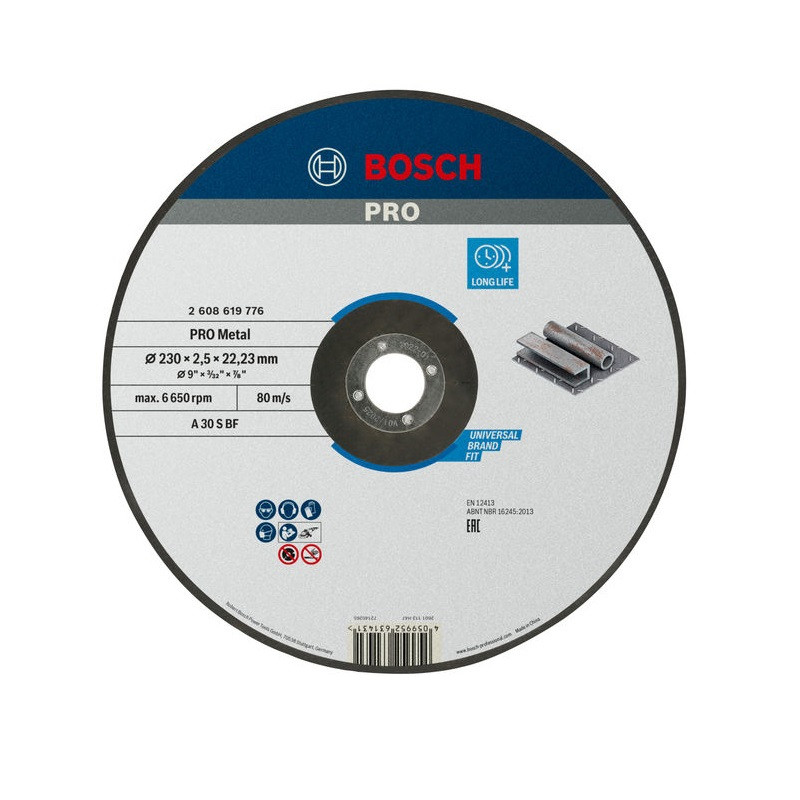 Disque à tronçonner métal BOSCH Expert for Metal Ø230X2,5 mm