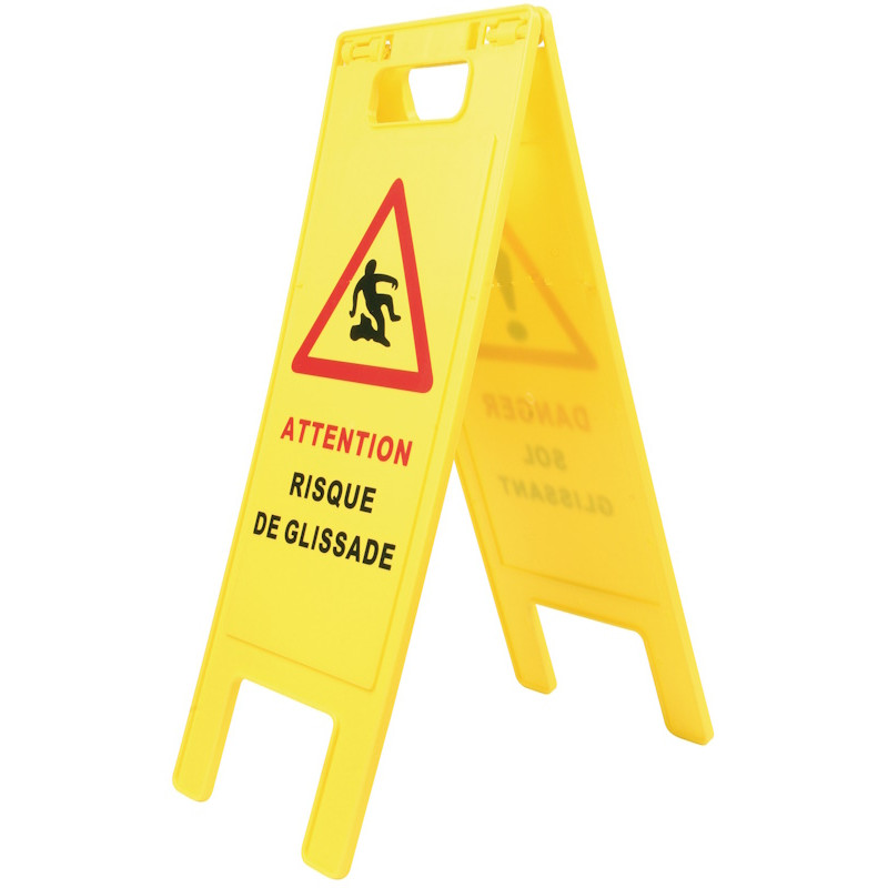 Balise pliante Singer danger sol glissant/risque de glissade - BALPL1