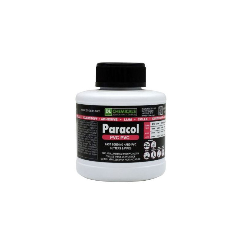 Colle Paracol PVC DL Chemicals bouteille pinceau 250 ml - 100936