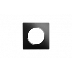 Plaque 1 poste Noir Intense CASUAL EVOLUTION - Debflex 749631