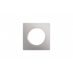 Plaque 1 poste Gris Platine CASUAL EVOLUTION - Debflex 749645