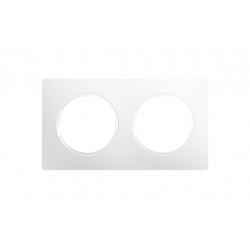 Plaque 2 postes Blanc Pur CASUAL EVOLUTION - Debflex 749628