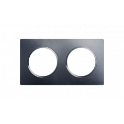 Plaque 2 postes Gris Profond CASUAL EVOLUTION - Debflex 749646