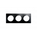 Plaque 3 postes Noir Intense CASUAL EVOLUTION - Debflex 749627