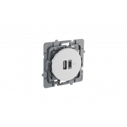 Prise USB-A + USB-C blanc pur CASUAL EVOLUTION - Debflex 749653