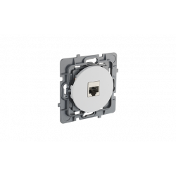 Prise ethernet RJ45 cat 6A blanc pur CASUAL EVOLUTION - Debflex 749621
