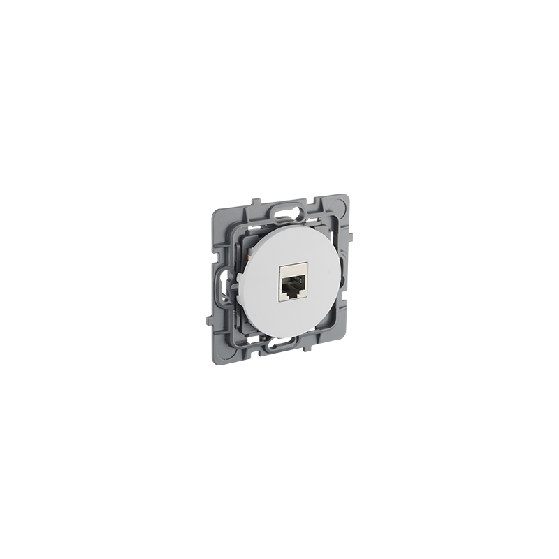 Prise ethernet RJ45 cat 6A blanc pur CASUAL EVOLUTION - Debflex 749621