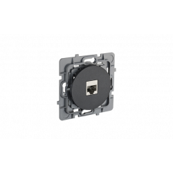 Prise ethernet RJ45 cat 6A noir intense CASUAL EVOLUTION - Debflex 749652