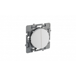 Interrupteur double va et vient blanc pur CASUAL EVOLUTION - Debflex 749634