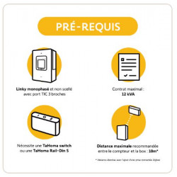 Capteur de consommation connecté noir Somfy 9029425