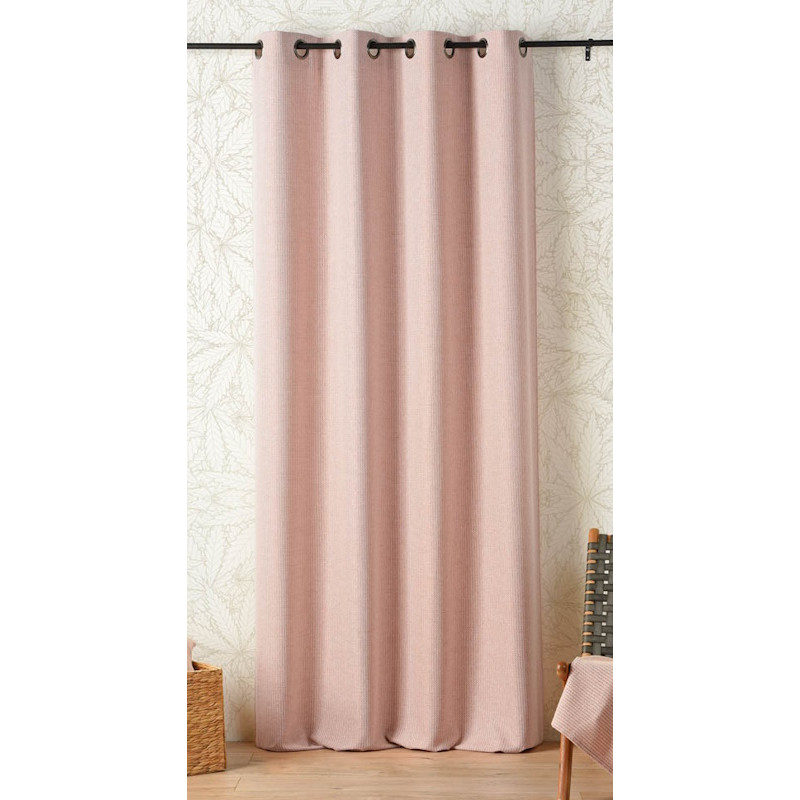 Rideau Linder Relax CBD Rouge Brique - Semi-opaque - 140 x 260 cm