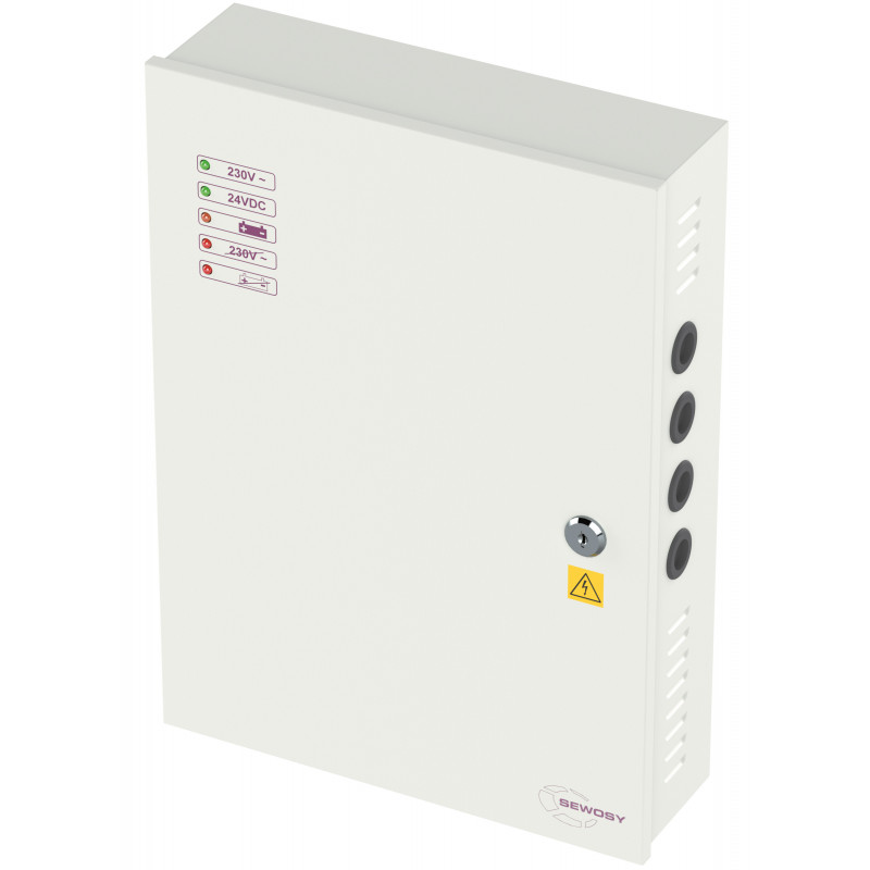 Coffret alimentation à découpage Sewosy AD2405R 24V DC 5A avec relais