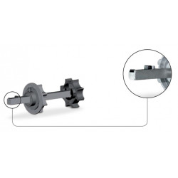 Tandem clip P200 Gaposa AXC18 L250 pour tube rond 101,6 - AXCL18101225