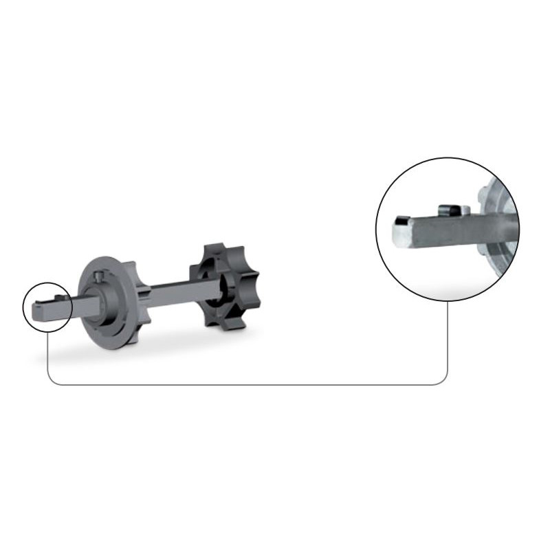 Tandem clip P200 Gaposa AXC18 L250 pour tube rond 101,6 - AXCL18101225