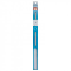 Aiguilles à tricoter Prym 2 pointes 30 cm – 4,00 mm – Gris perle