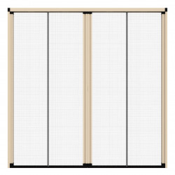 Moustiquaire pour porte sur-mesure Mariton Insectidoor - 2 vantaux