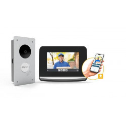 Visiophone Somfy V500 Pro IO Connect encastré + rail DIN