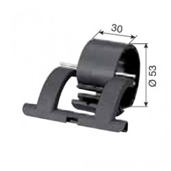 Attache rigide SecuClick tube octo Ø 40 mm