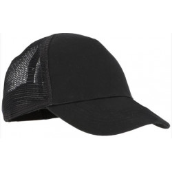 Casquette noire coton été visière 7 cm Singer CAPMESH