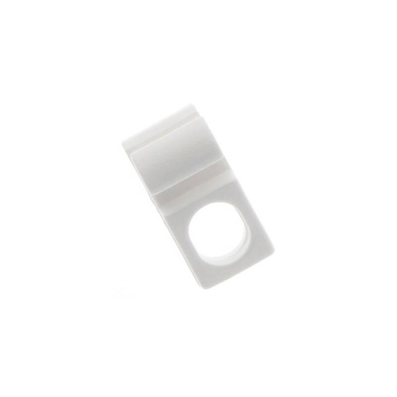 Glisseurs asymétriques pour tringle rail DS - Blanc - lot de 10