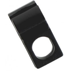 Glisseurs asymétriques pour tringle rail DS - Noir - lot de 10