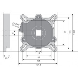 Antichute Gaposa P200M 137 Nm cable 8 m grille et rideau metallique