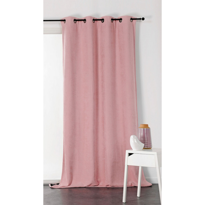 Rideau thermique Linder à œillets Alaska Rose Pastel - 140X260cm