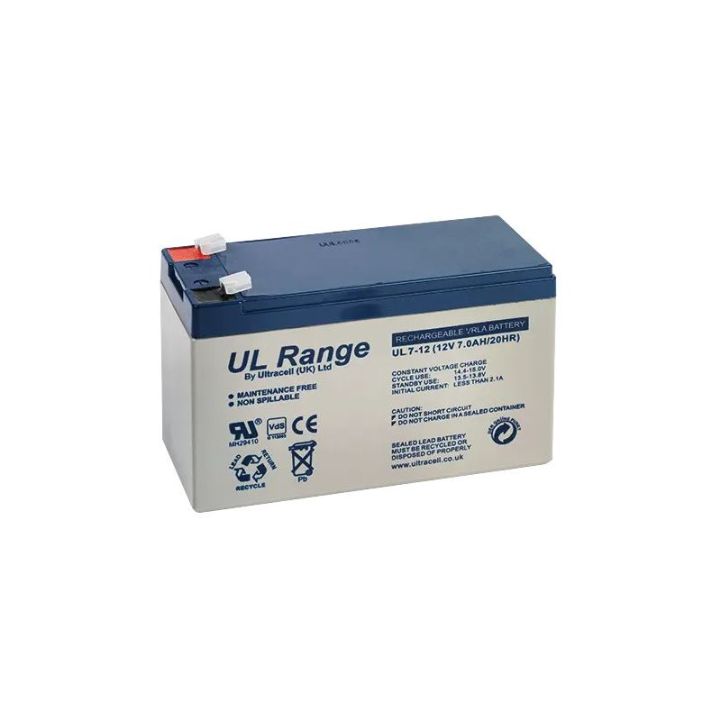 Batterie de secours 12V DC / 7 Ah - Sewosy AC7-12