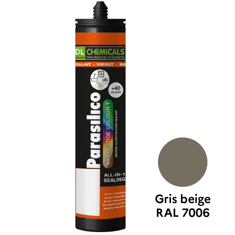 Silicone Parasilico AX Prestige Matt DL Chemicals Gris beige RAL 7006