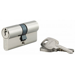 Cylindre STD nickelé 30x30 mm 3 clés crantées - Thirard 00016261