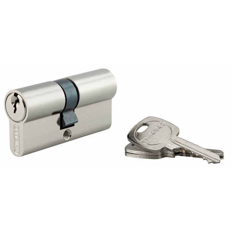 Cylindre STD nickelé 30x35 mm 3 clés crantées - Thirard 00016368