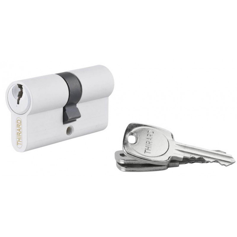 Cylindre STD blanc 30x60 mm 3 clés crantées - Thirard 00216152