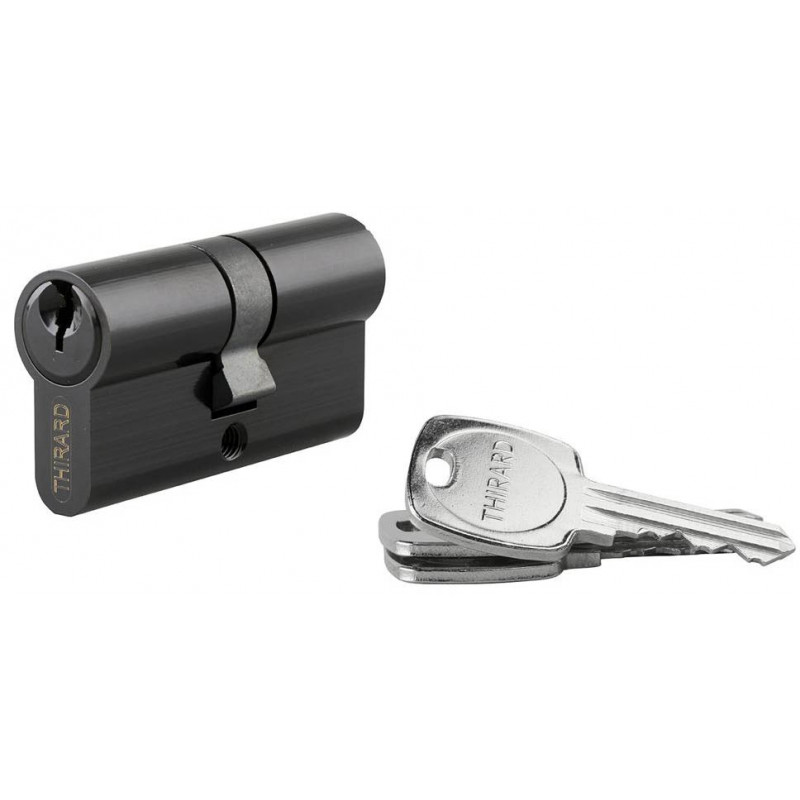 Cylindre STD noir 30x60 mm 3 clés crantées - Thirard 00216142