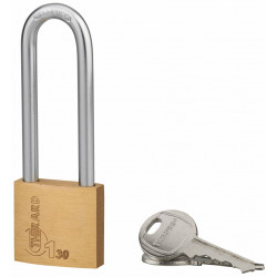 Cadenas Type 1 plus 30 mm 2 clés acier nickelé - Thirard 00080630