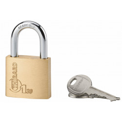 Cadenas Type 1 plus 30 mm 2 clés acier nickelé - Thirard 00080030