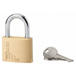 Cadenas Type 1 plus 35 mm 2 clés acier nickelé - Thirard 00080035